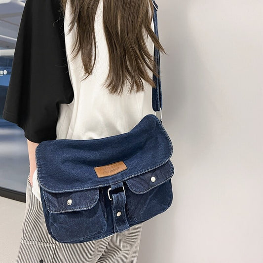 Trendy Denim Crossbody Bags - ElegenceTote