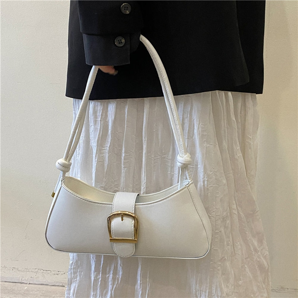 Adjustable Shoulder Half Moon Bag - ElegenceTote