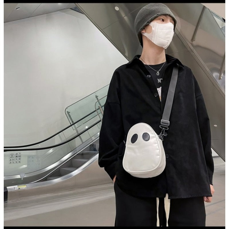 Unisex Halloween Cartoon Ghost Pu Crossbody Bags - ElegenceTote