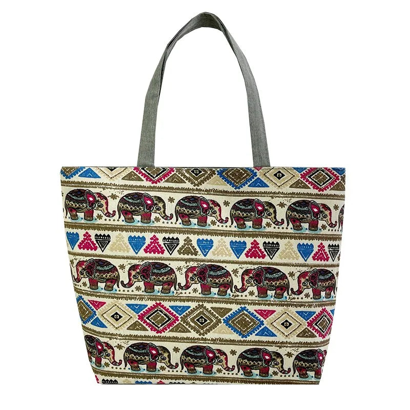 Ethnic Style Tote Bag Women's New Trend Printed Bag - ElegenceTote