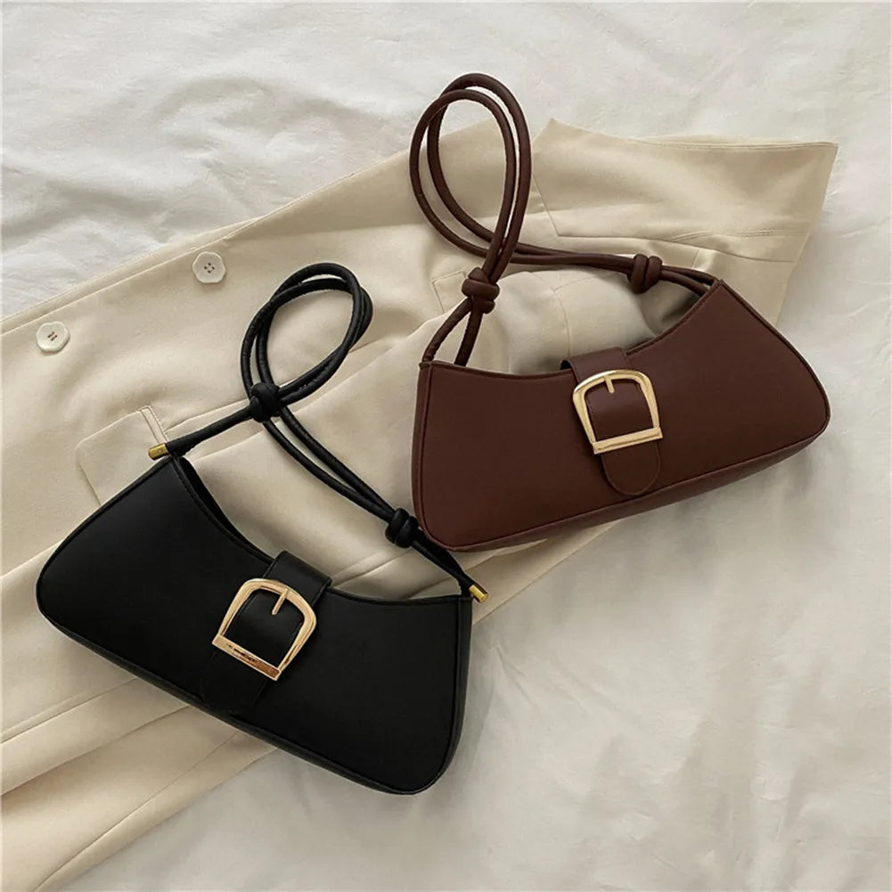 Adjustable Shoulder Half Moon Bag - ElegenceTote