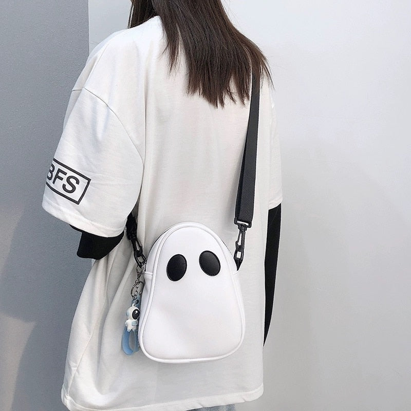 Unisex Halloween Cartoon Ghost Pu Crossbody Bags - ElegenceTote