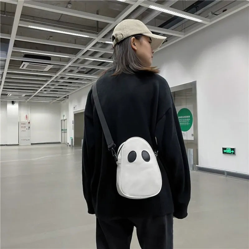 Unisex Halloween Cartoon Ghost Pu Crossbody Bags - ElegenceTote