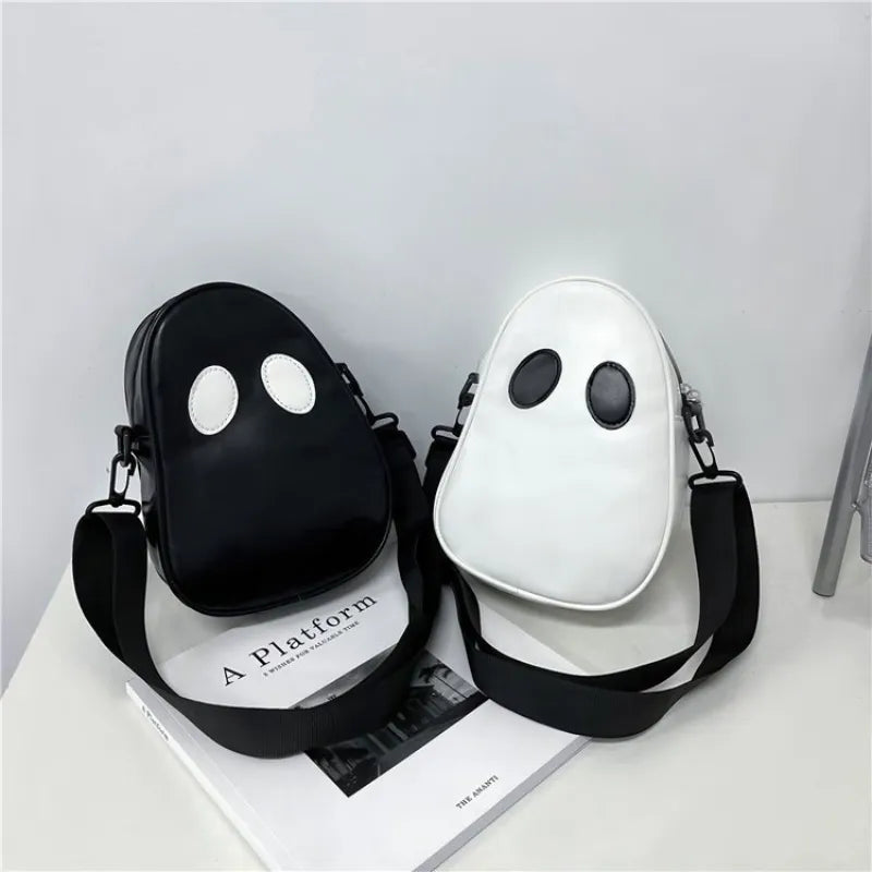 Unisex Halloween Cartoon Ghost Pu Crossbody Bags - ElegenceTote