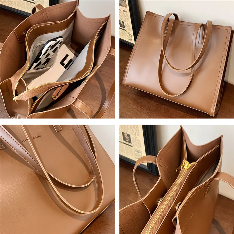 Top trends 3 Layers Large Leather Tote Bags For Women - ElegenceTote