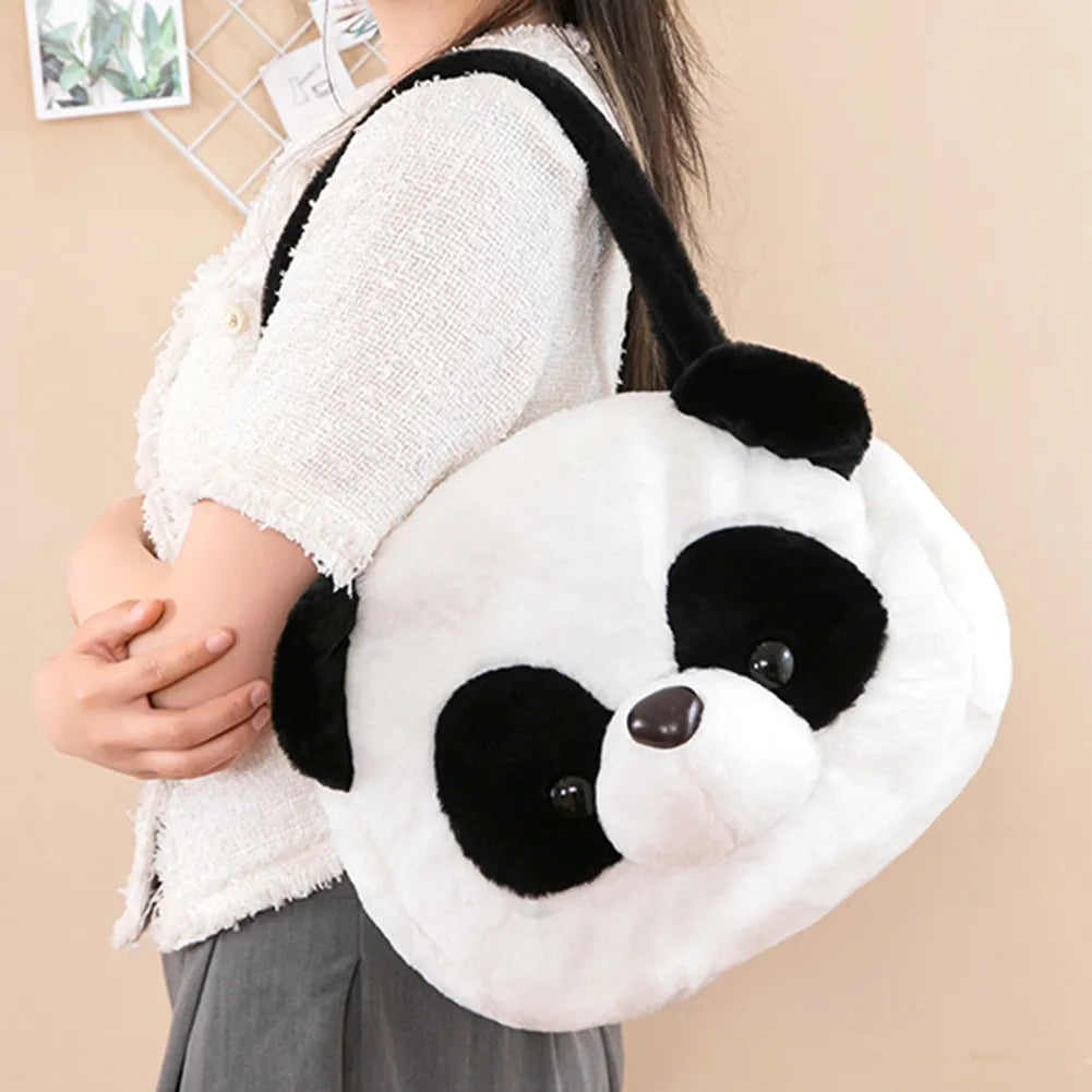 Bags Black White Cute Cartoon Panda Backpacks - ElegenceTote