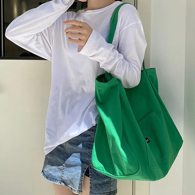 Korean style Canvas Tote Bags For Women - ElegenceTote